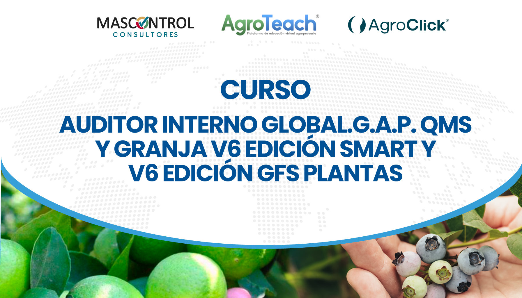 Curso: Auditor Interno GLOBAL.G.A.P. QMS Y GRANJA V6 Edición Smart y V6 Edición GFS Plantas